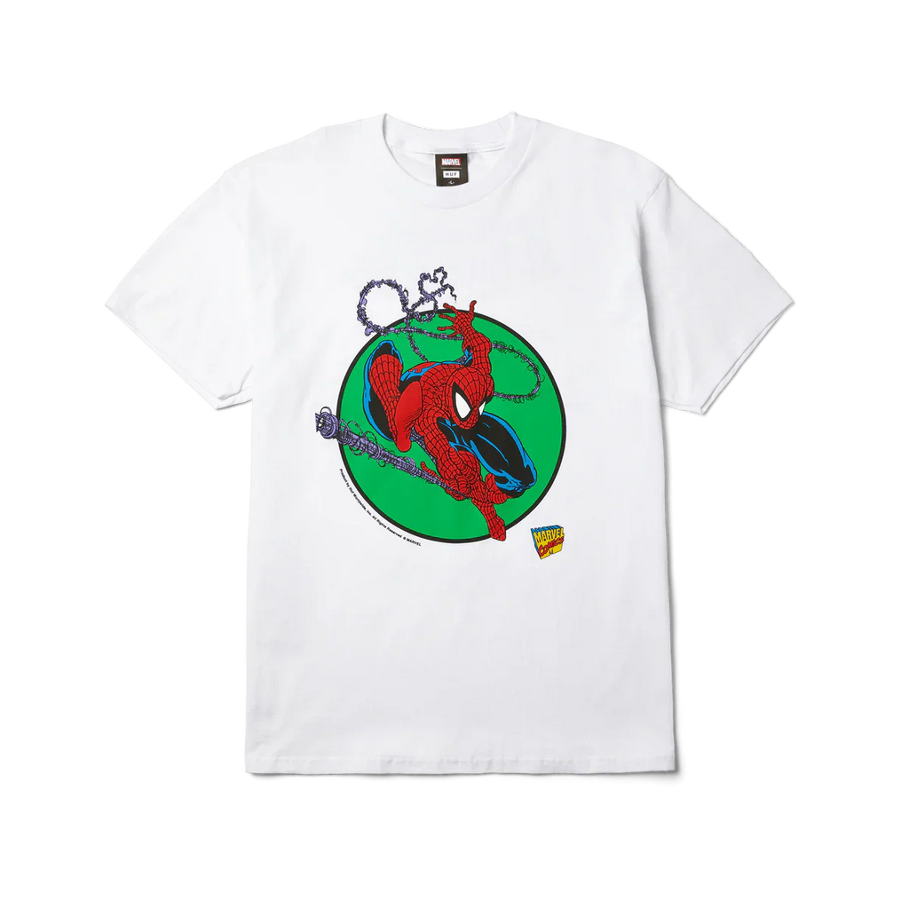 HUF x Marvel Spider-Man Three Hundred SS T-Shirt - White