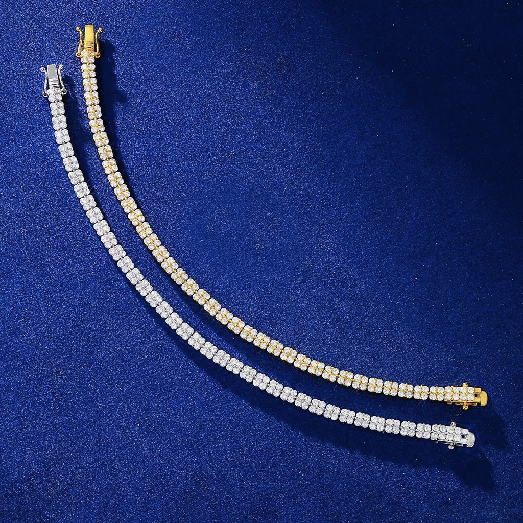 Élégance Lumière 4mm Moissanite Tennis Bracelet