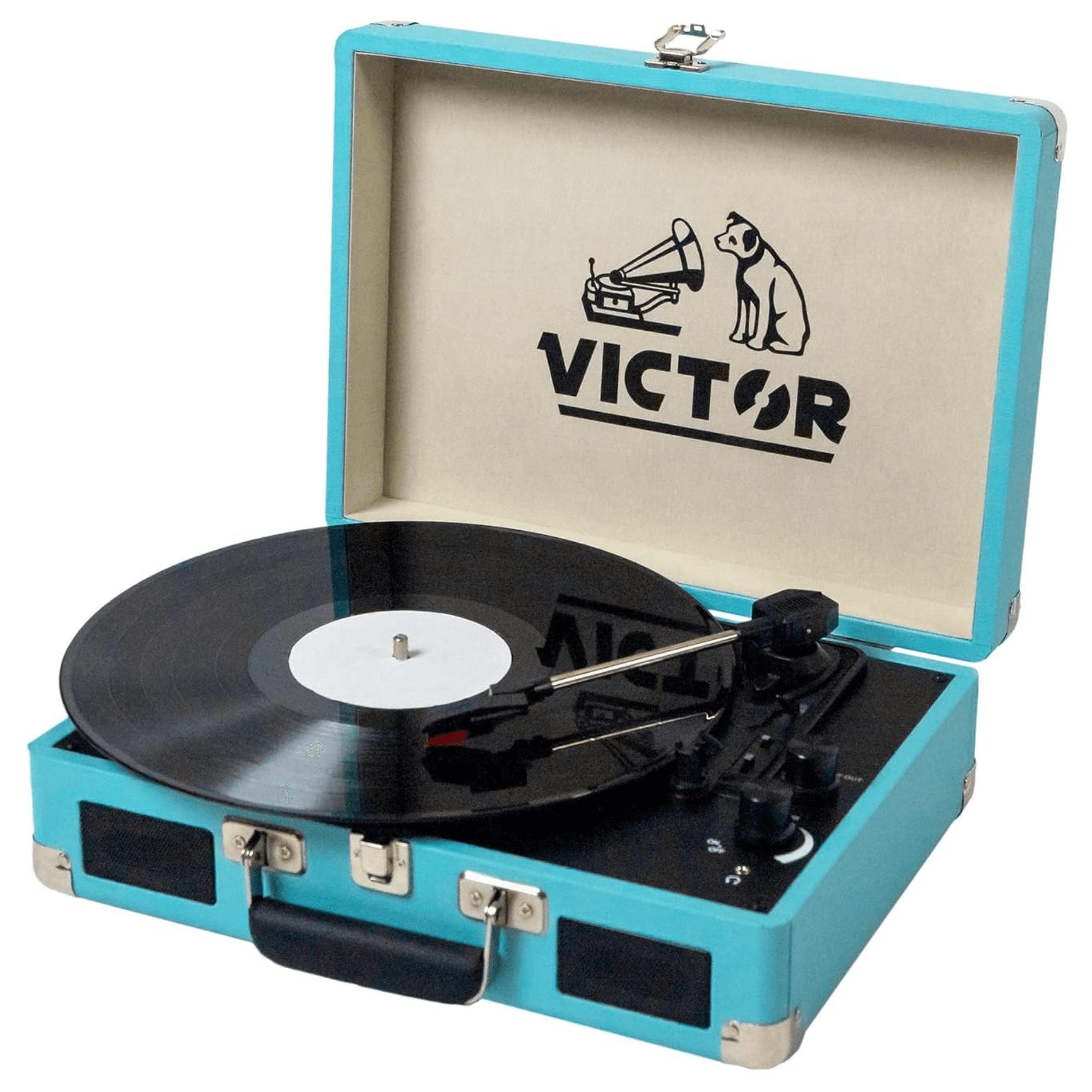 Victor Metro Dual Bluetooth Suitcase 3-Speed Turntable
