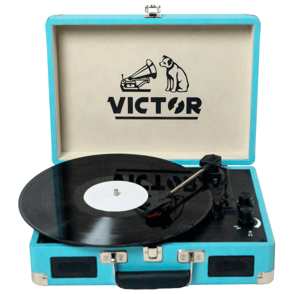 Victor Metro Dual Bluetooth Suitcase 3-Speed Turntable