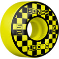 Bones OG 100's Block Party V4 Wide 52mm 100a Wheels - Yellow (Set of 4)
