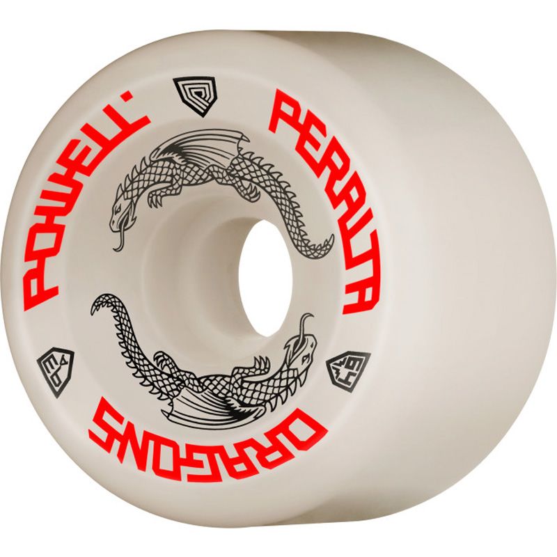 Powell Peralta Dragon Formula Wheels 64x36mm 93A - Off White (Set of 4)