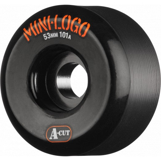 Mini Logo Wheels A-Cut 53mm 101a - Black (Set of 4)