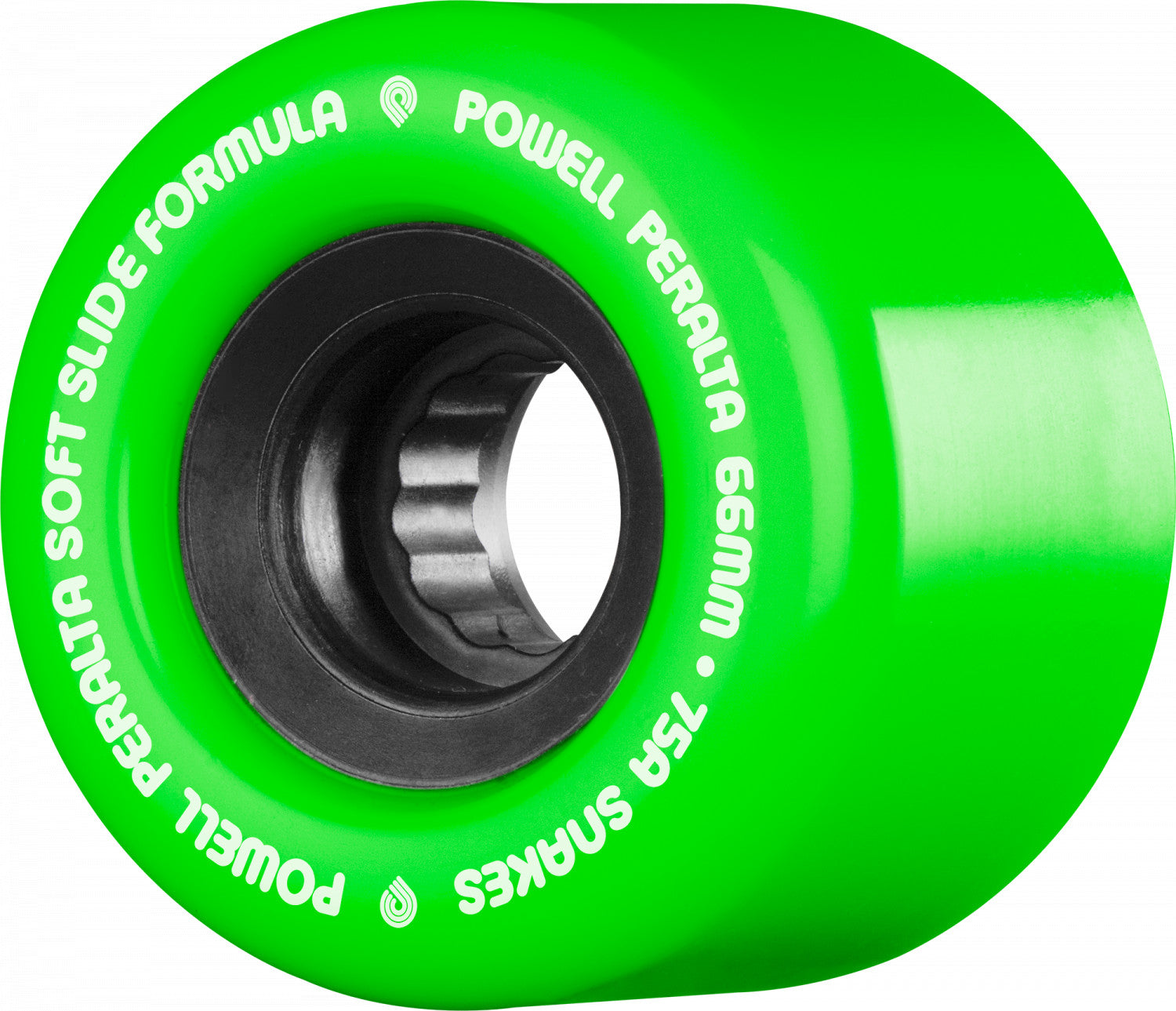 Powell Peralta Wheels Snakes 66mm 75a - Green (Set of 4)