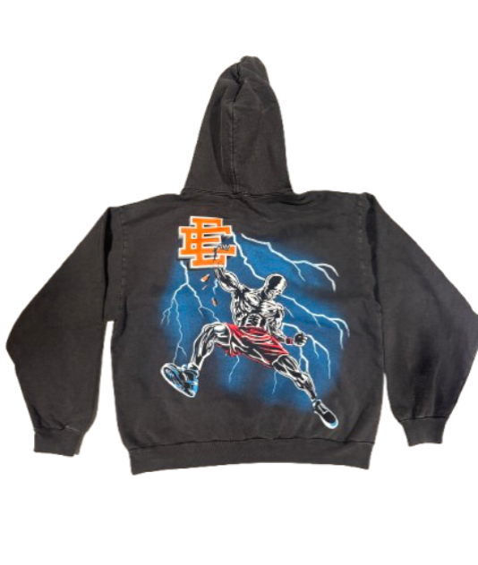 Eric Emanuel x Warren Lotas Slam Dunk Hoodie Stonewashed Black