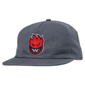 Spitfire Bighead Fill Charcoal Red Snapback Hat