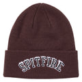 Spitfire Team Bighead Flame Script Dark Red Black Beanie