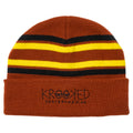 Krooked Eyes Dark Red Cuff Beanie