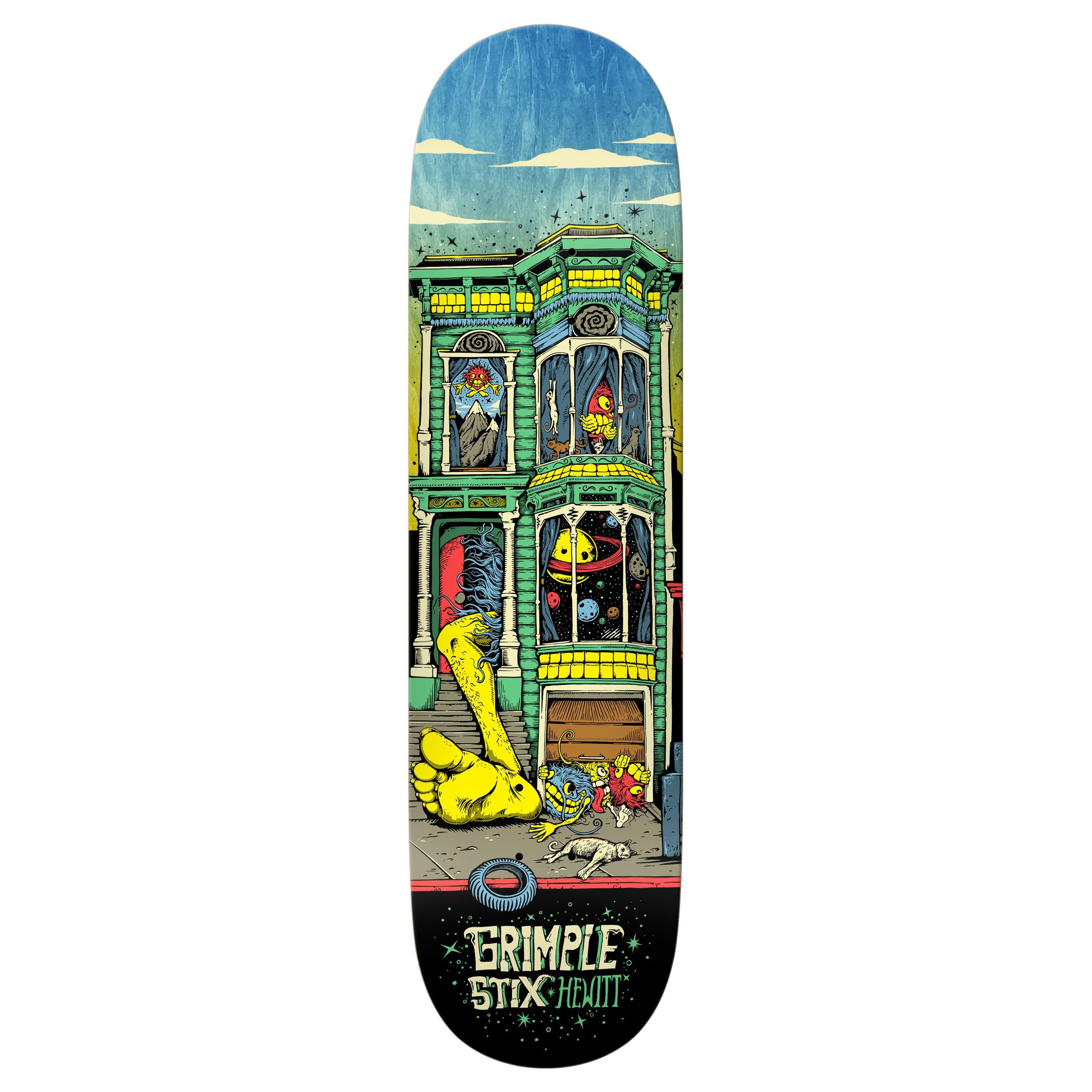 Anti-Hero Hewitt Grimple Stix Victorians - 8.5"  Skateboard Deck
