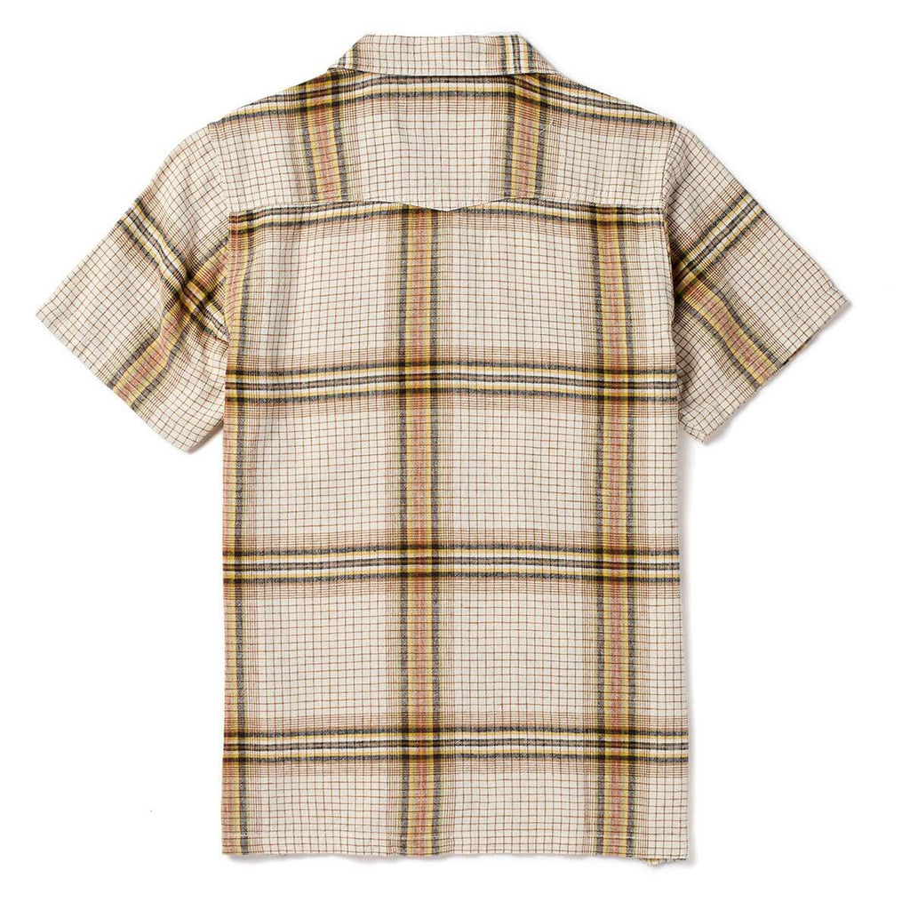 Seager Whippersnapper White Wash Grid Plaid S/s Button Up Shirt