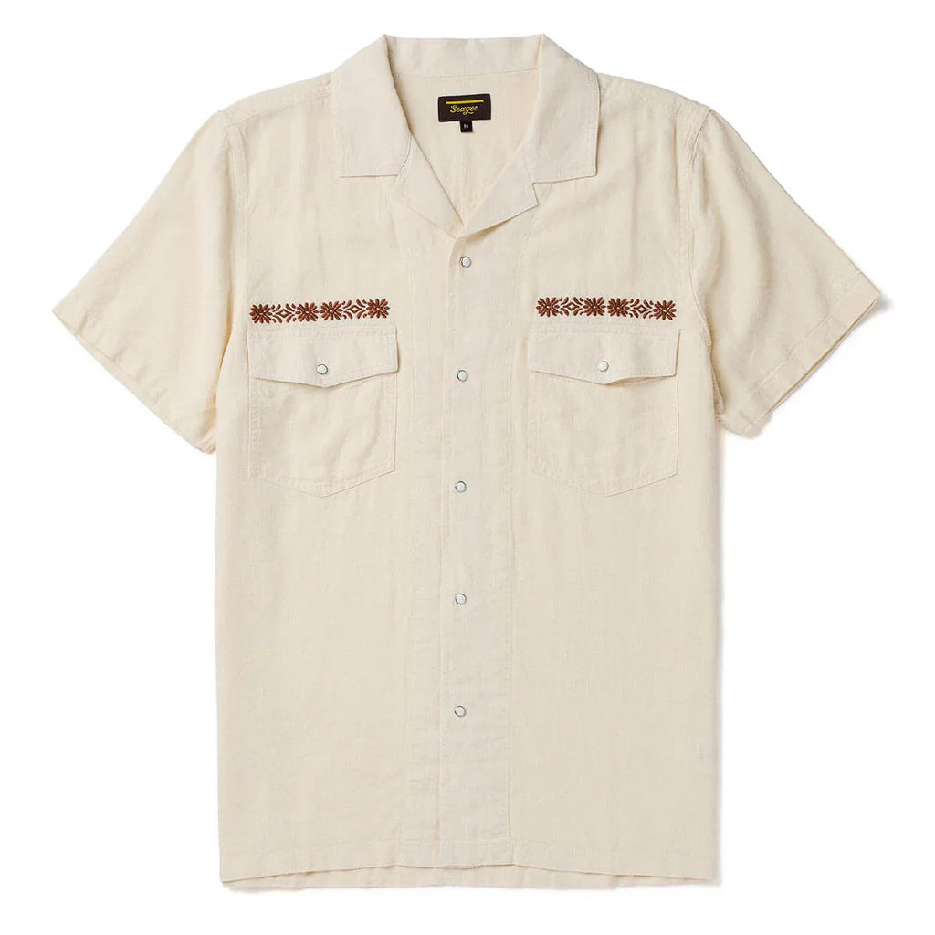 Seager Whippersnapper White Wash S/s Button Up Shirt