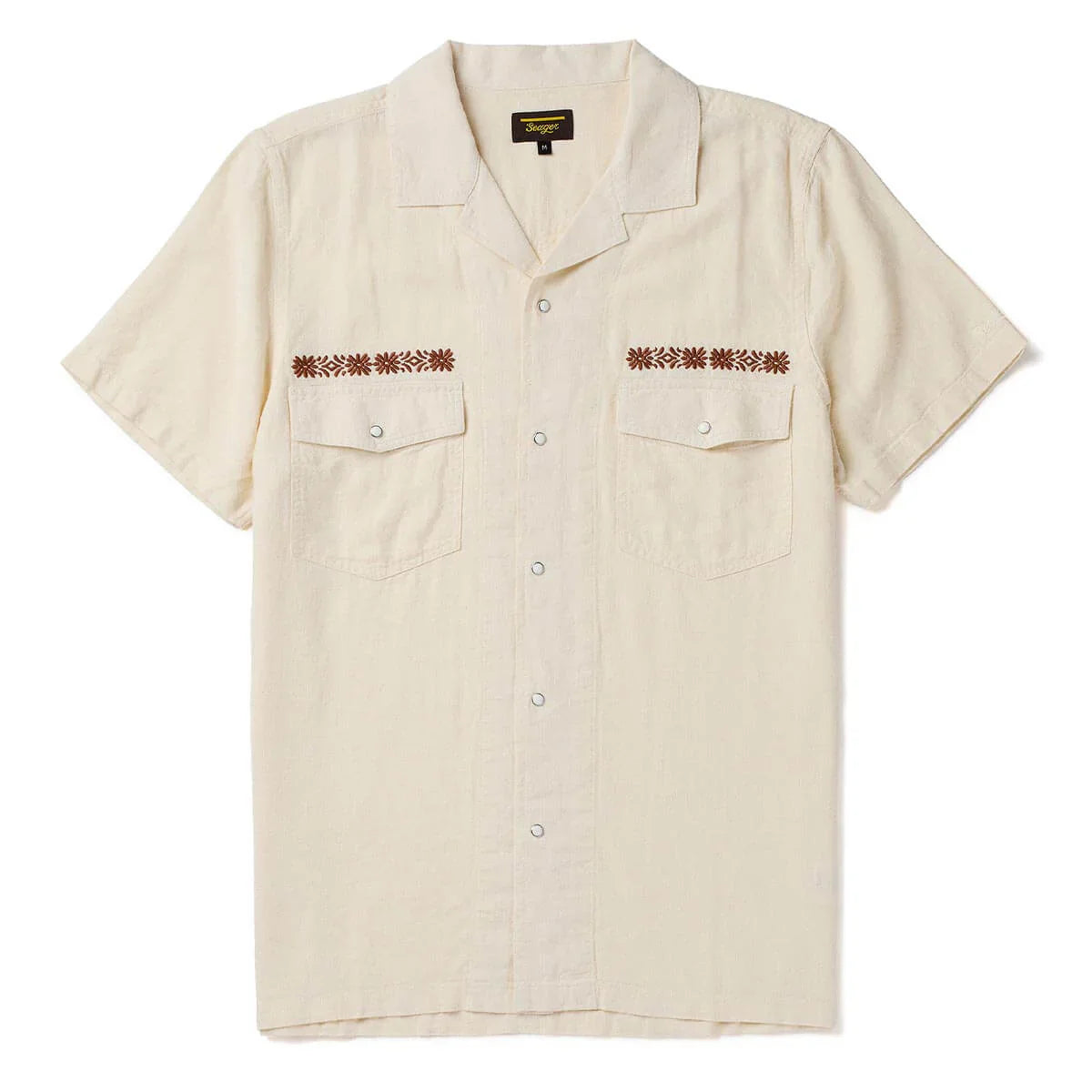 Seager Whippersnapper White Wash S/s Button Up Shirt