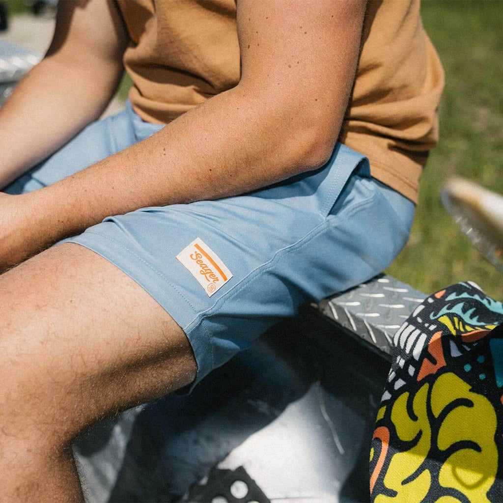 Seager Yuma Faded Denim Shorts