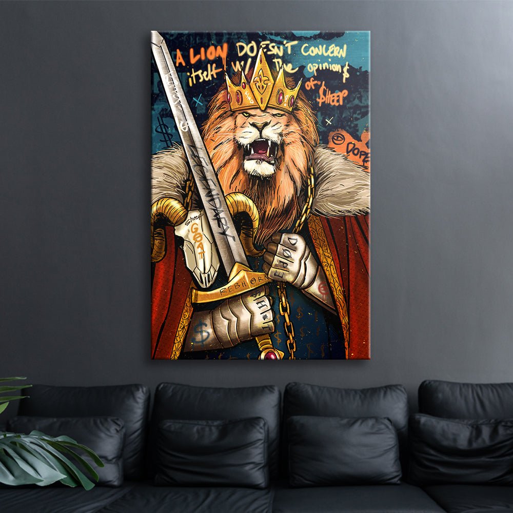 A LION DOESN'T CONCERN ITSELF WITH THE OPINIONS OF SHEEP