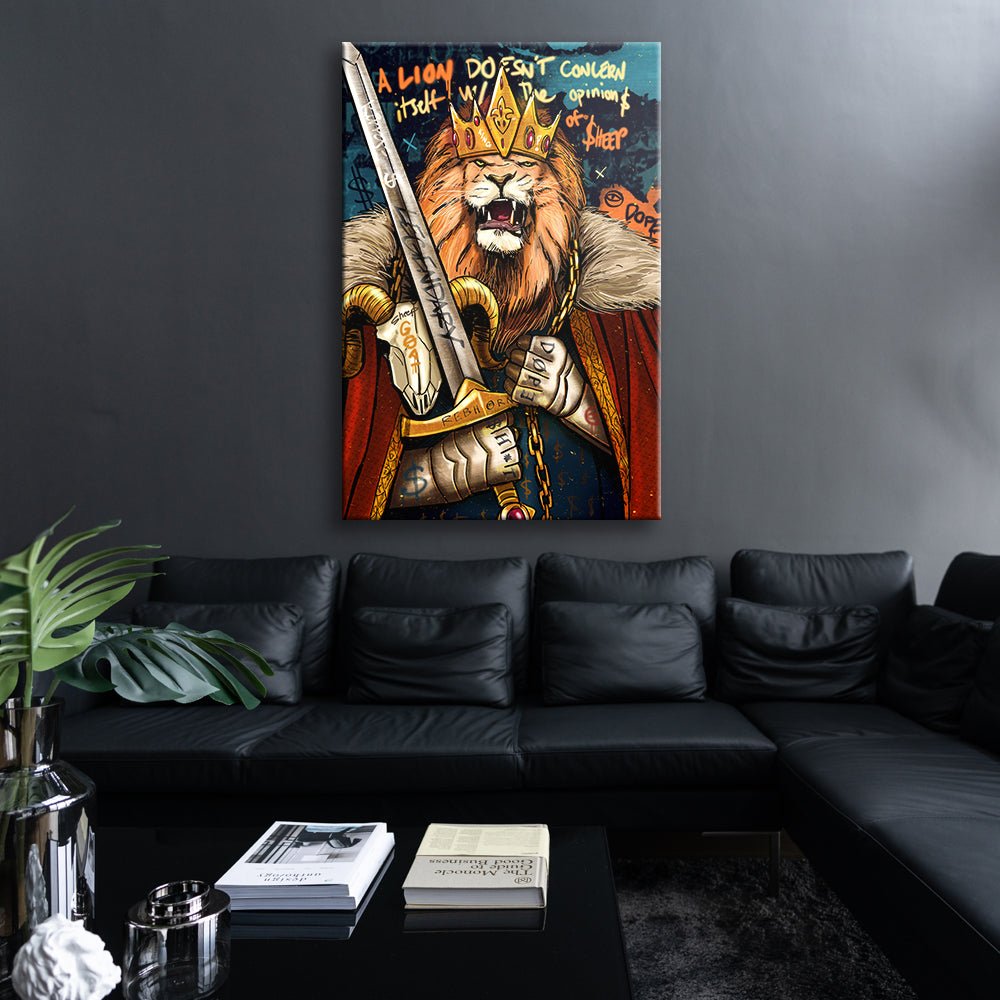 A LION DOESN'T CONCERN ITSELF WITH THE OPINIONS OF SHEEP