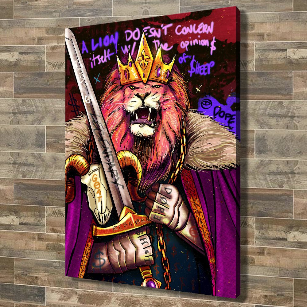 A LION DOESN'T CONCERN ITSELF WITH THE OPINIONS OF SHEEP