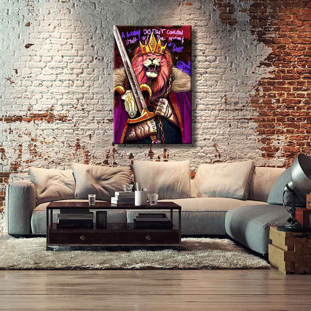 A LION DOESN'T CONCERN ITSELF WITH THE OPINIONS OF SHEEP