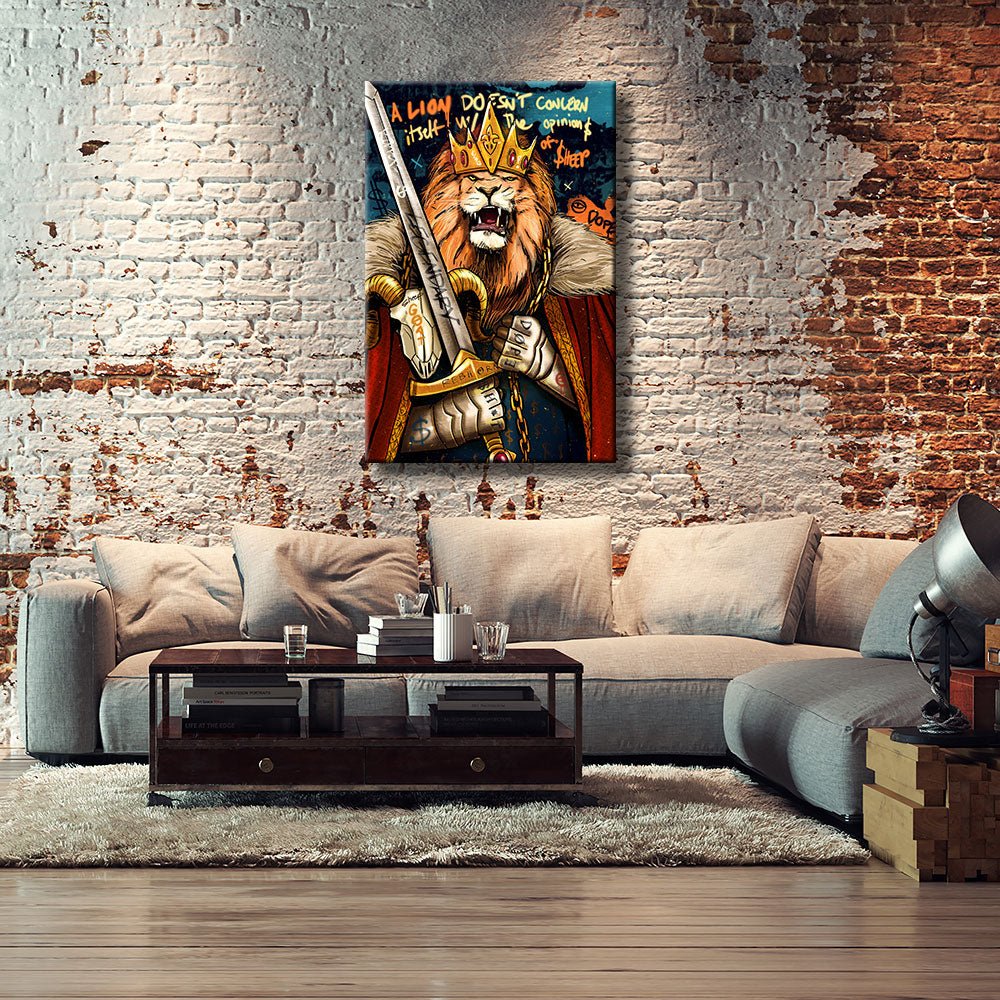 A LION DOESN'T CONCERN ITSELF WITH THE OPINIONS OF SHEEP