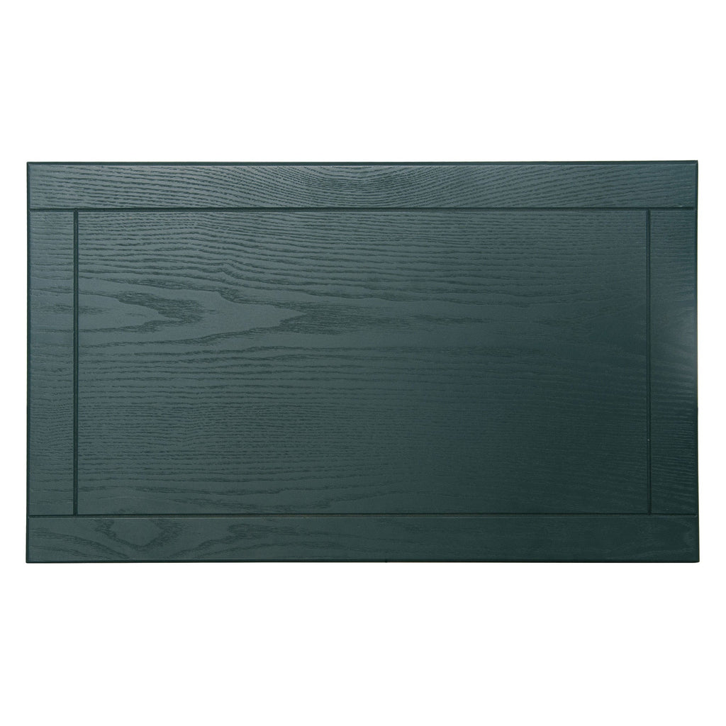 Blackish Green Hollow-Carved 3-Drawer Dresser with Metal Handles, MDF Storage Chest for Living Room or Bedroom