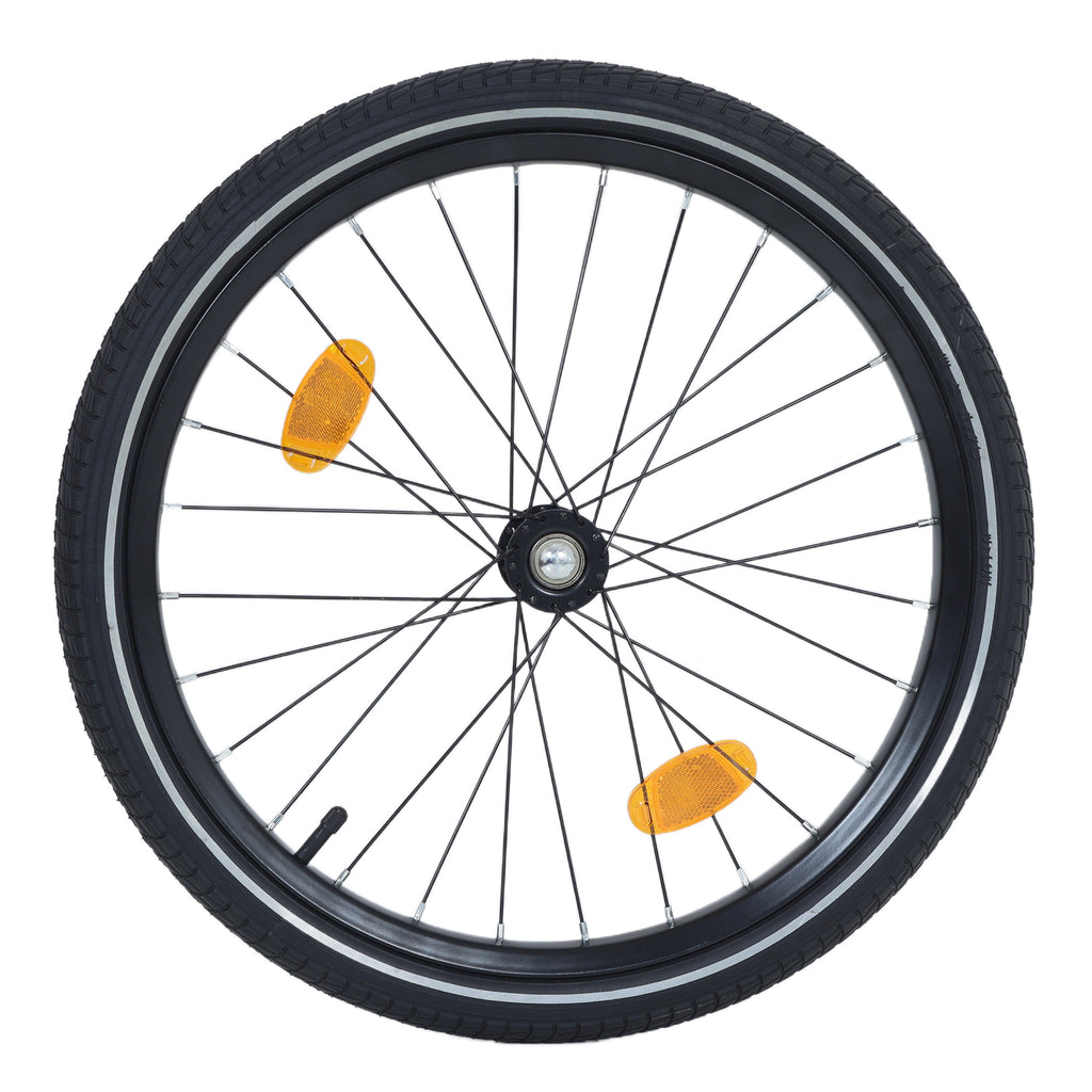 Large Folding Bike Trailer for Dogs – 66LB Capacity All-Terrain Pet Carrier, Durable Steel Frame for Cycling, Jogging, Camping & Outdoor Adventures, Blue-Gray