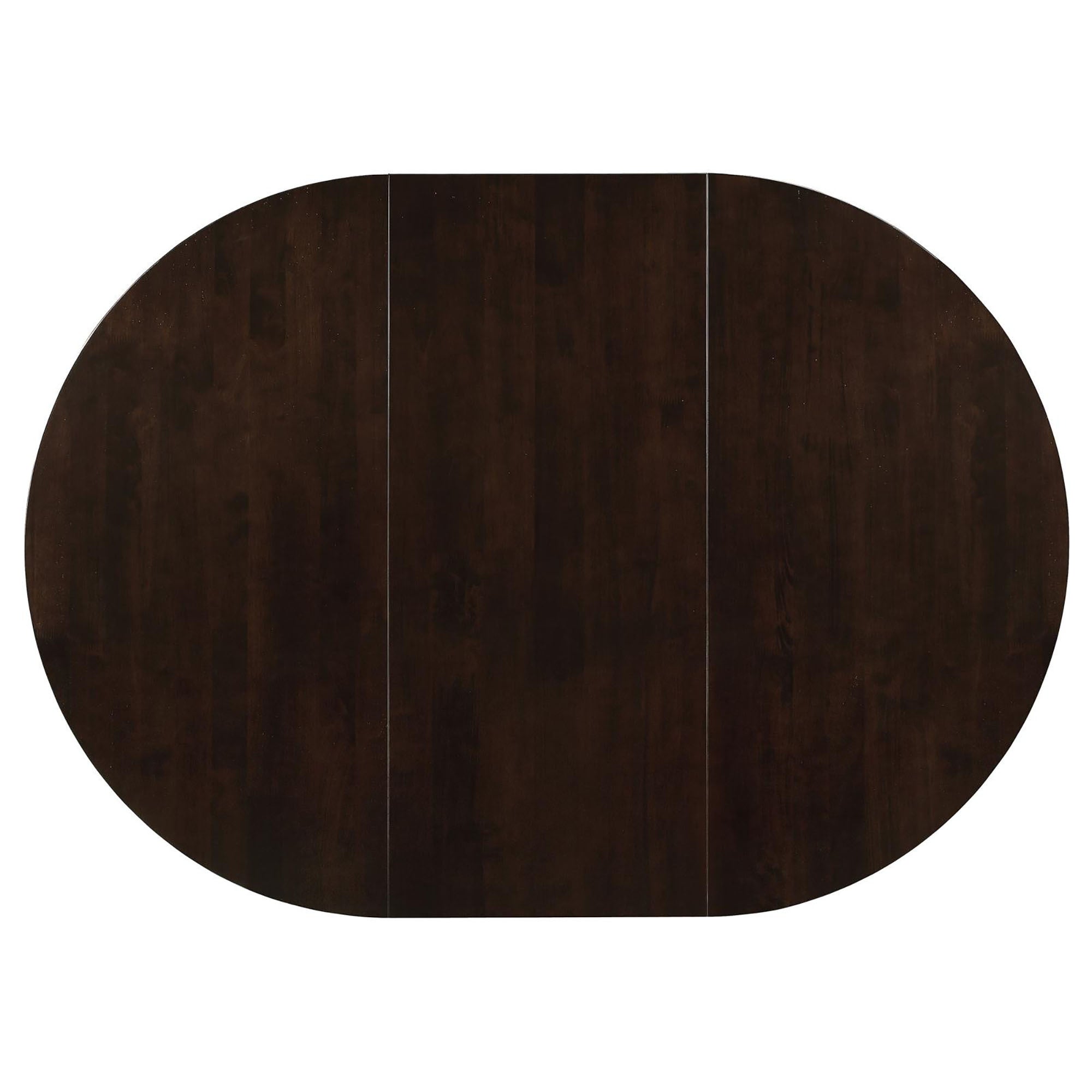 Cappuccino Oval Dining Table with Leaf Extension