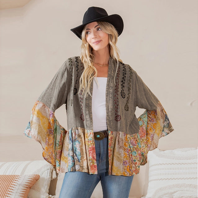 Young Threads Vintage Bohemian : Patchwork Shirt