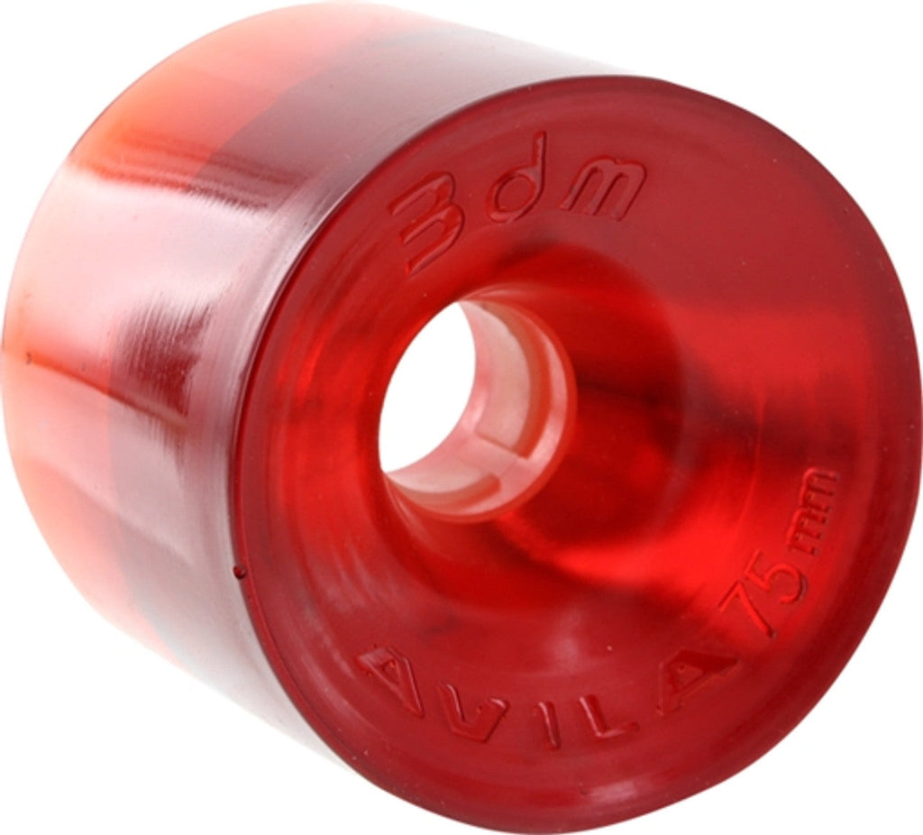 Seismic 3DM Avila Wheels 75x65mm 73a - Crystal Clear Red (Set of 4)