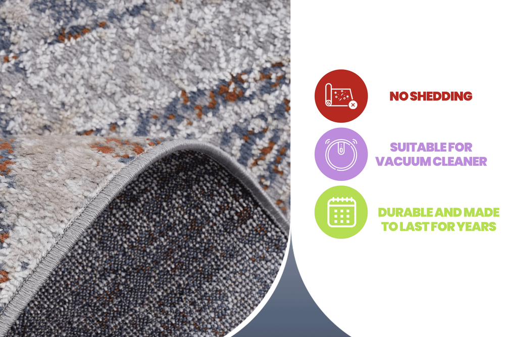 NAAR PAYAS Collection 2X8 Beige / Geometric Runner Rug