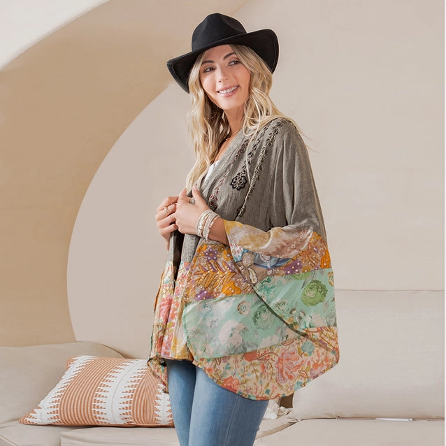 Young Threads Vintage Bohemian : Patchwork Shirt