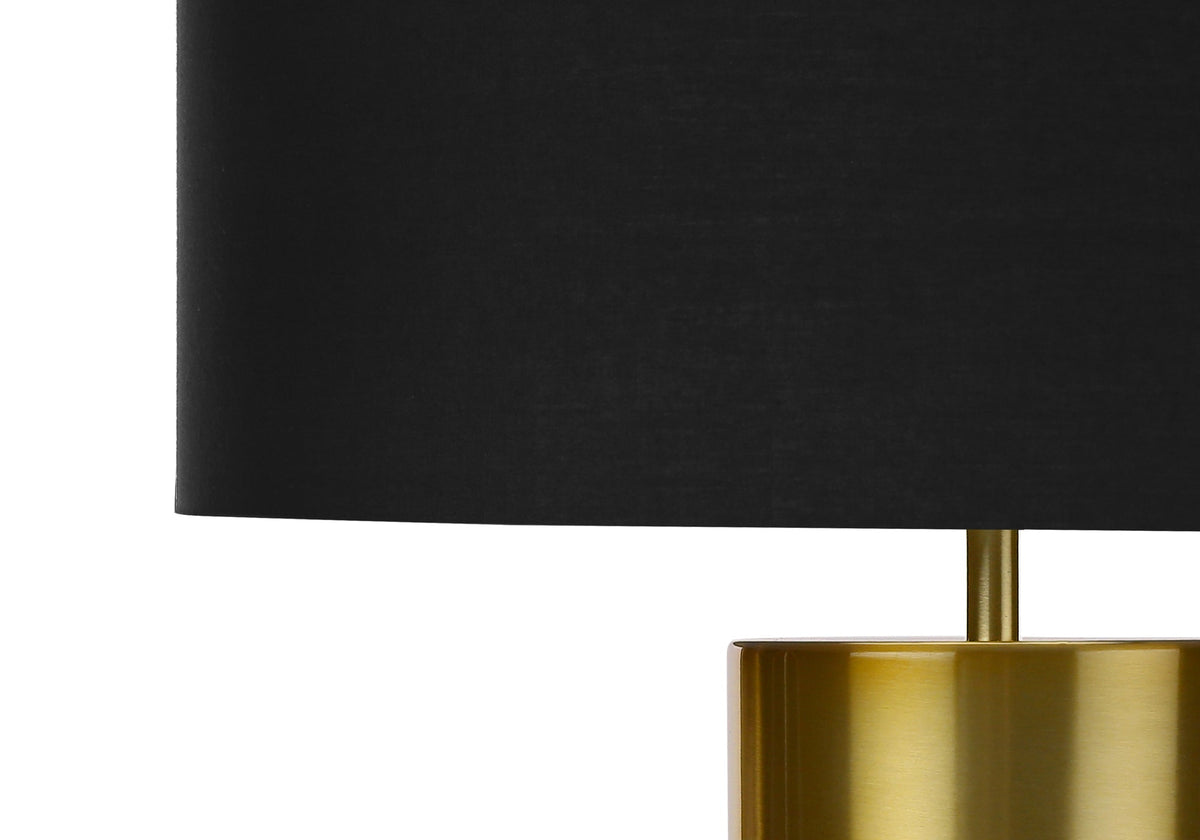 Lighting, 25'h, Table Lamp, Black Concrete, Black Shade, Contemporary
