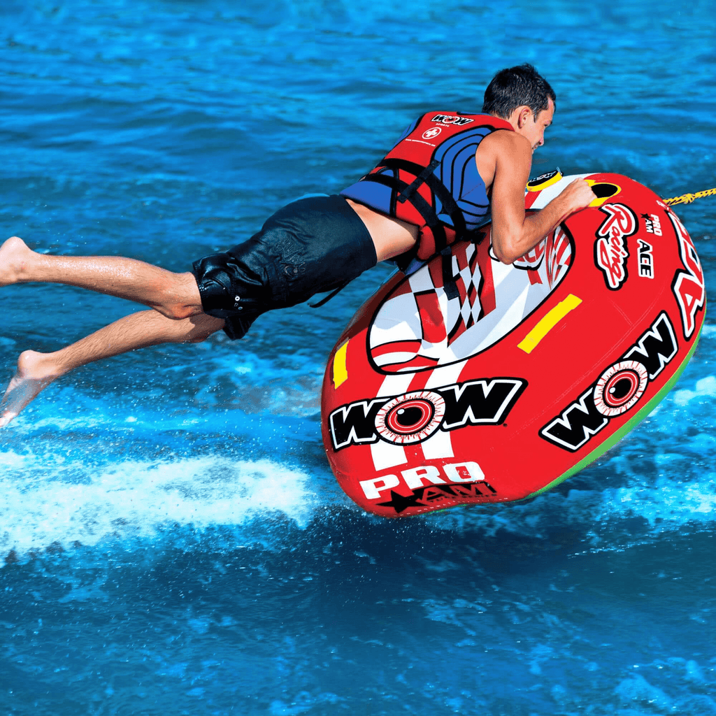 WOW Watersports Ace Racing Boat Tube 1 Person Inflatable Towable Tube