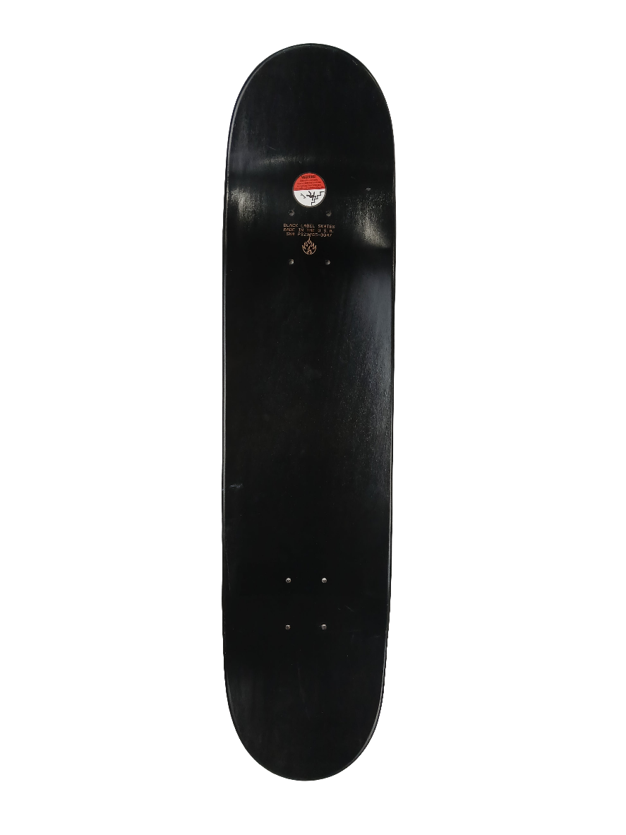 Black Label Sing The Body Electric Black White Red 7.75" Vintage NOS Deck