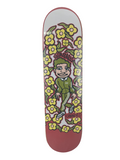 Krooked Mark Gonzales Sweatpants Flowers Burgundy Yellow Green Size 7.75" Vintage NOS Deck