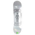 Girl Sean Malto 90-3MC Reflective Silver Size 8.0 Skateboard Deck