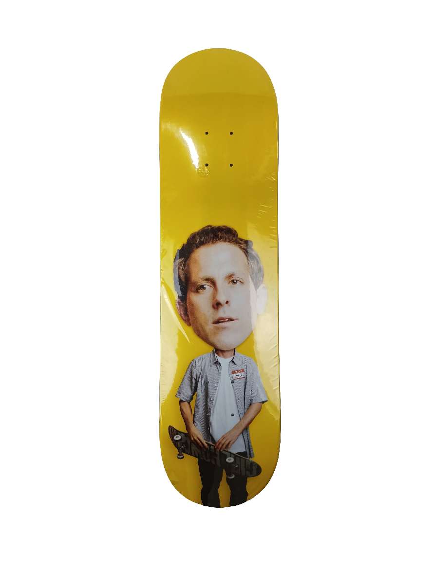 Girl Guy Mariano Big Heads Yellow Multi Size 8.0" Vintage NOS Deck