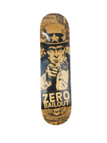 Zero Uncle Sam Bailout Natural Woodgrain Black Size 8.25" Vintage NOS Deck