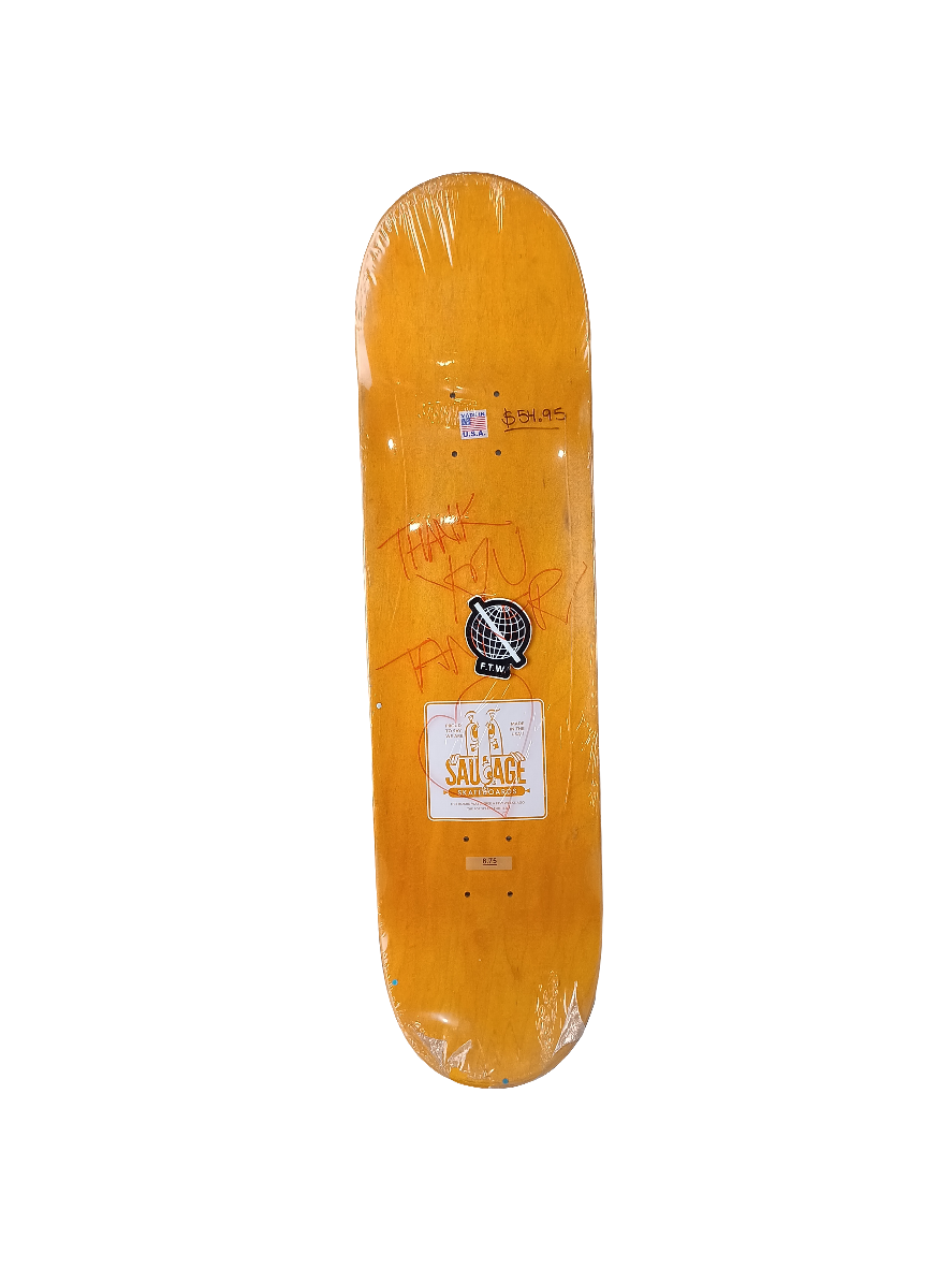 Sausage Skateboards Mikey Burton Starship Size 8.75 Vintage NOS Deck