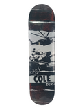 Zero Chris Cole Helicopter Tank Graphic Black White Size 7.5" Vintage NOS Deck