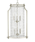 Desiree 6-Light 18"w Pendant Foyer Hanging Light Fixture Silver Ridge Grey Finish by Progress