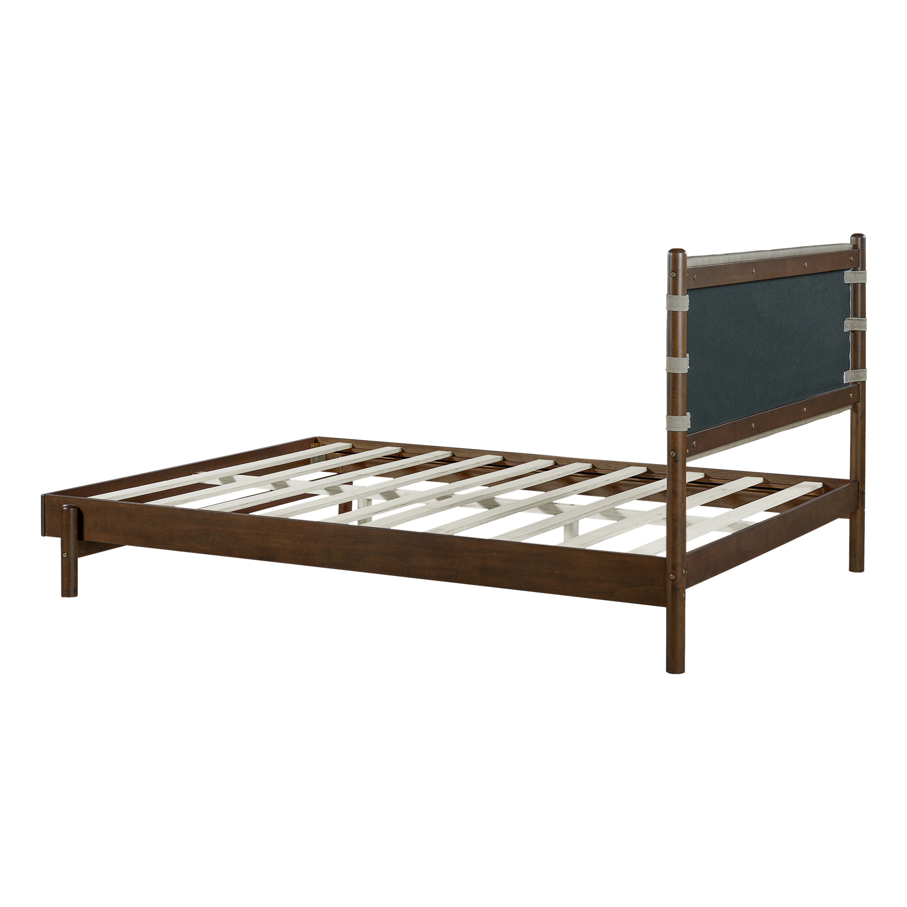 Modern Queen Bed Frame Set with 2 Nightstands, Light Gray Wood Platform Bed with Headboard and Matching Bedside Tables for Bedroom