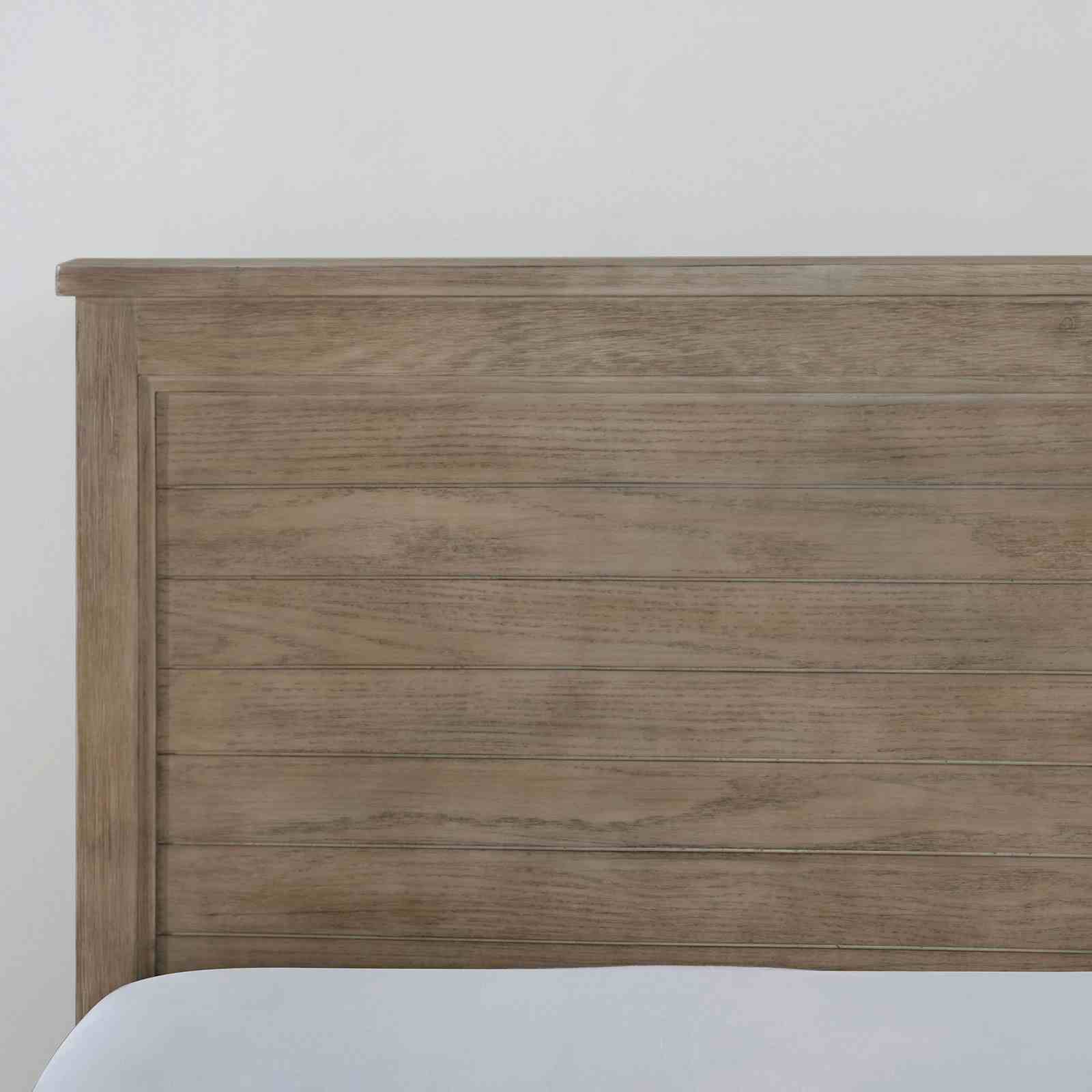 Transitional Full Size Bed w Trundle 2x Nightstands Warm Gray Bedroom Furniture Wood Grain Texture 3pc Set