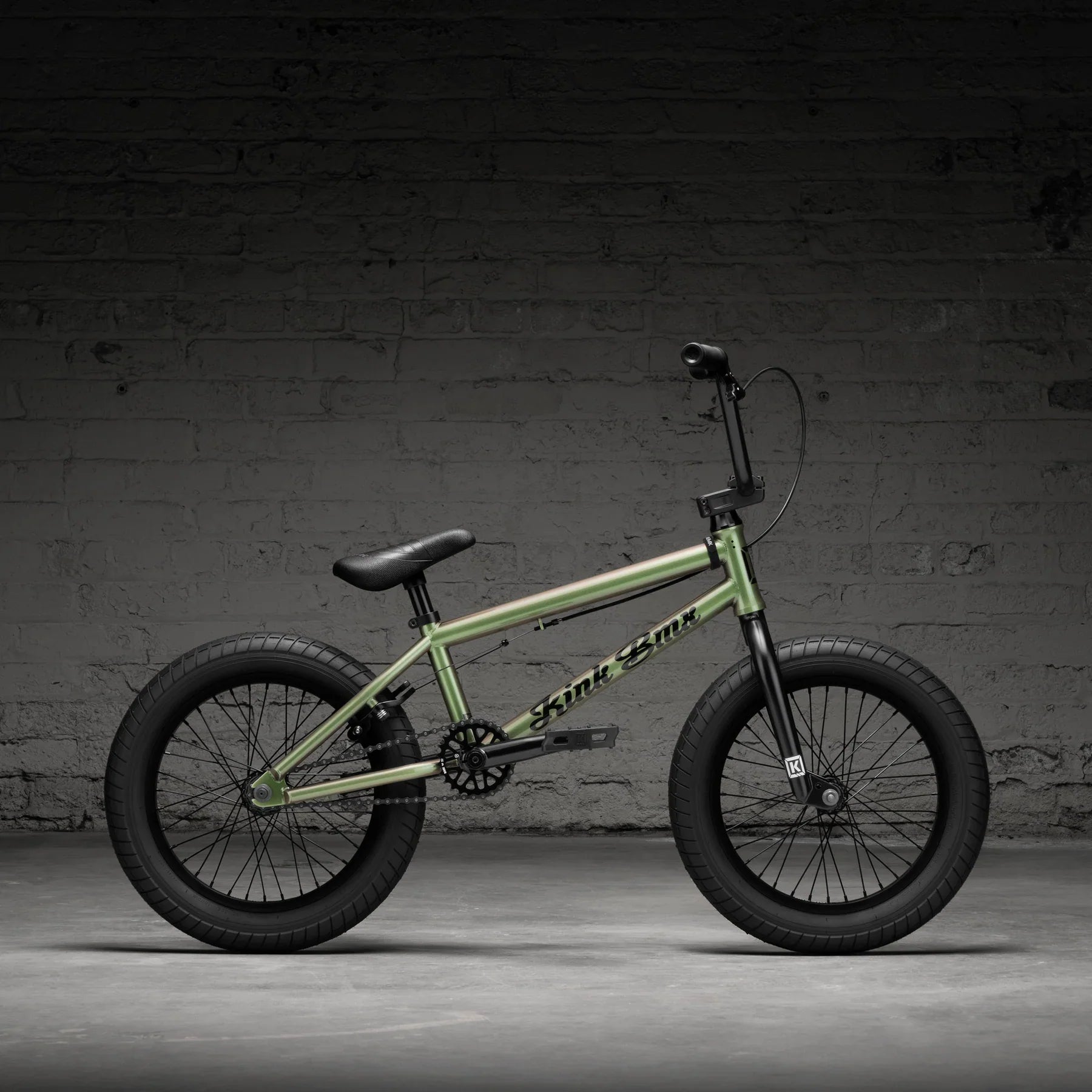 Kink 2026 Carve 16″ Complete BMX Bike - Patina Green
