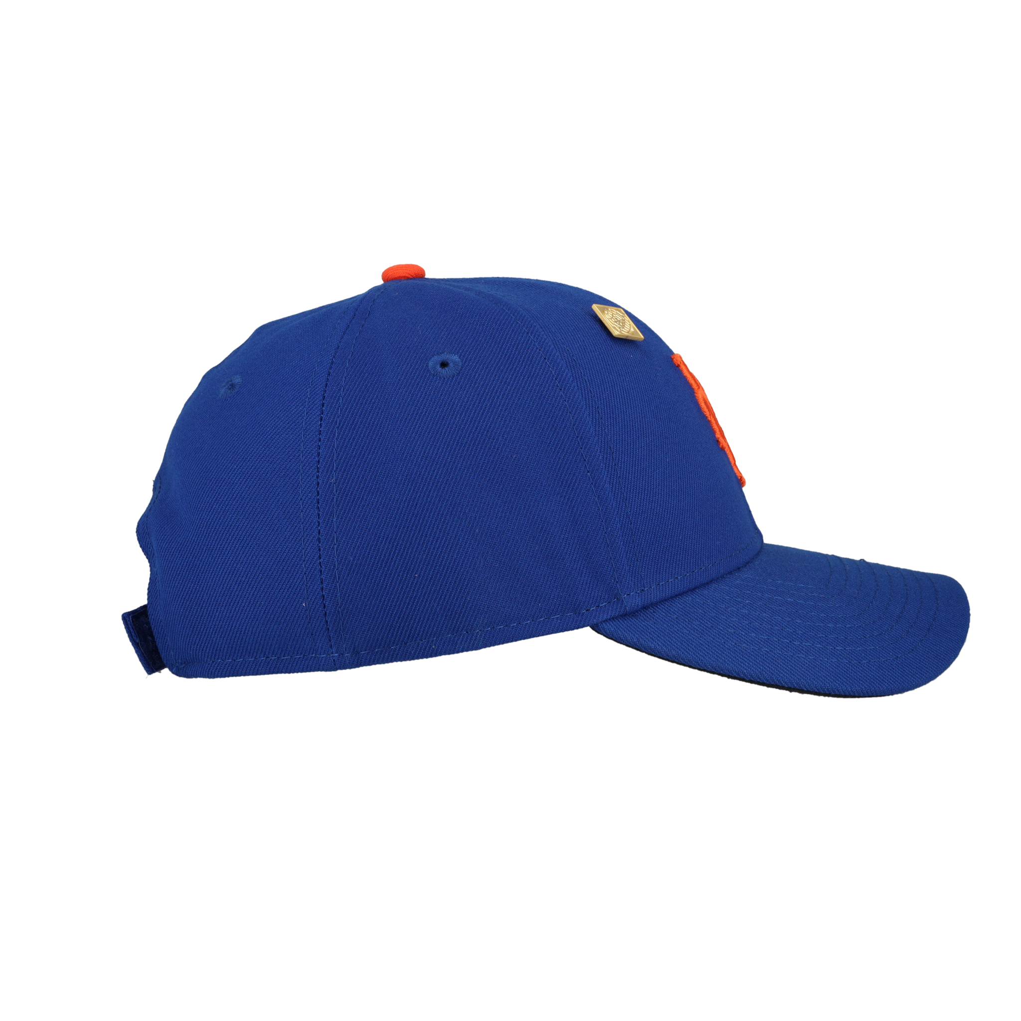 New York Mets New Era 9Forty Dad Hat Velcro (Royal/Orange)