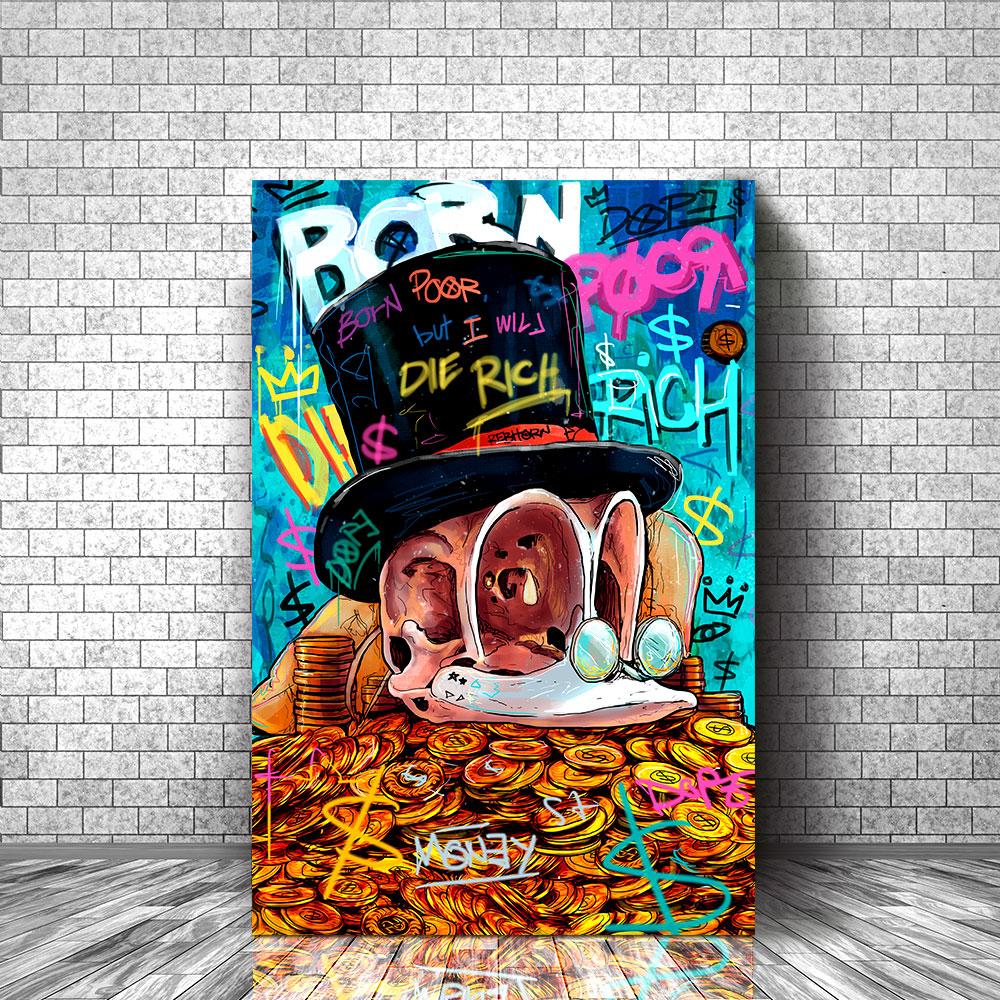 BORN POOR, BUT I WILL DIE RICH