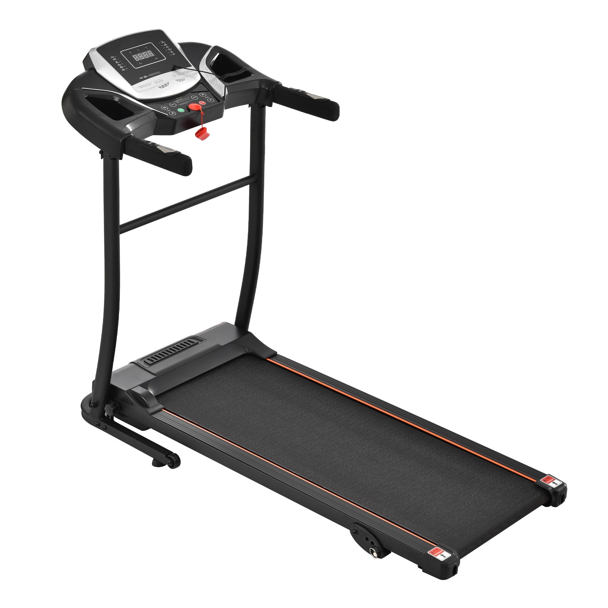 Treadmills for Home, Folding Treadmill with Incline and Heart Rate Sensor, 2.5HP Quiet Brushless with USB Charge Station, Small Space Portable Running Walking Machine, 300lbs Weight Capacity