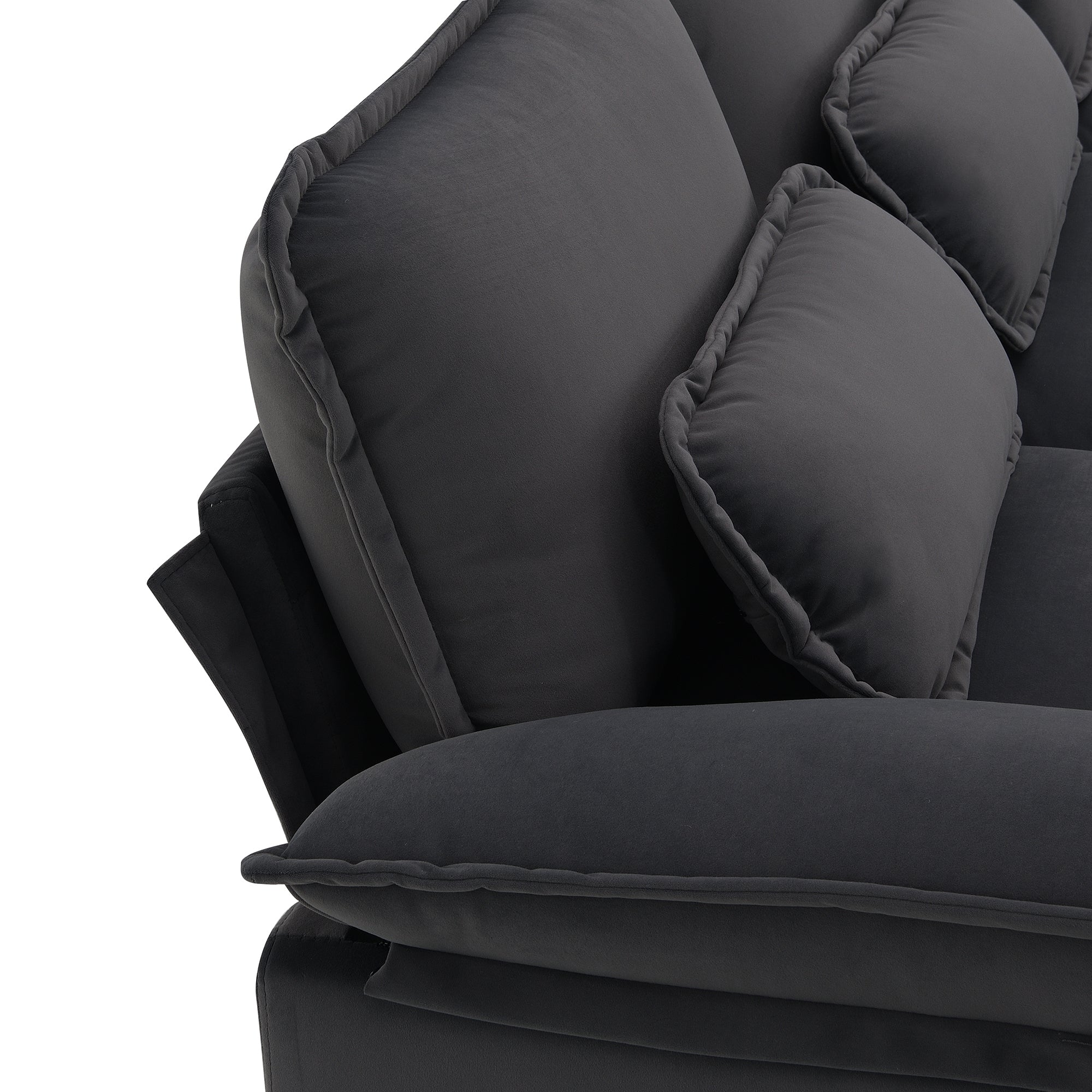 109.8*55.9' Modern U-shaped Sectional Sofa with Waist Pillows,6-seat Upholstered Symmetrical Sofa Furniture,Sleeper Sofa Couch with Chaise Lounge for Living Room,Apartment,5 Color