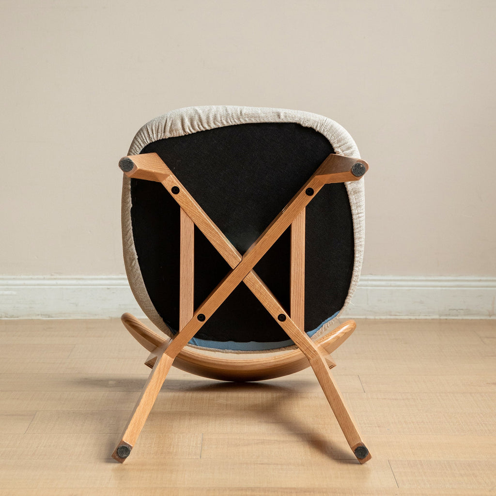 (Set of 2 pcs) Dining Chair Wooden FAS Grade Oak Natural Wood Made in North America 100% Dirt-free Wood Chair Solid Chair Table Chair Wooden Living Room Chair Simple And Natural 47.5 * 55.5 * 78cm