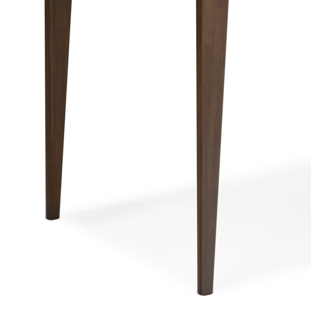 Harper 48 inch Wide Solid Hardwood Mid-Century Modern Small Desk in Walnut Brown