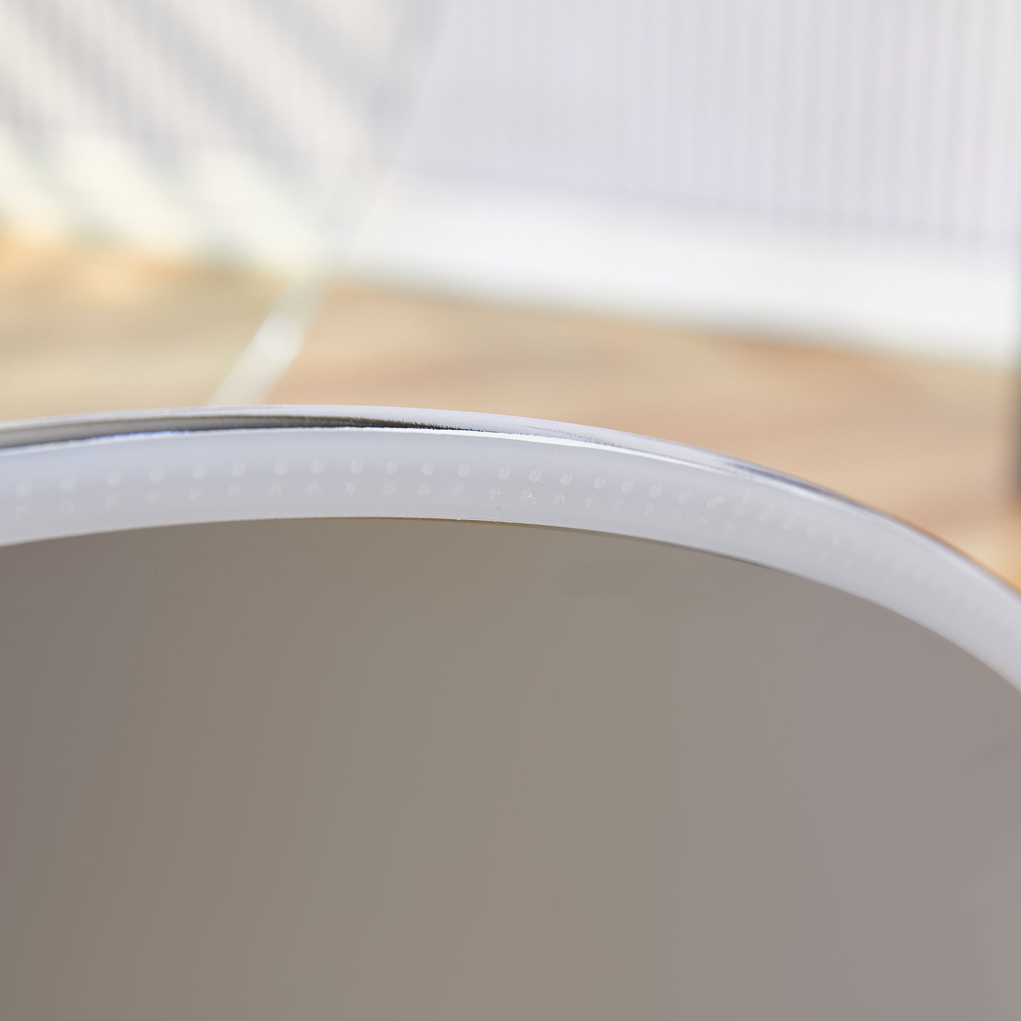 Modern Minimalist Circular Dining Table with Glass Top and Electroplated Silver Metal Legs for Restaurants and Living Rooms