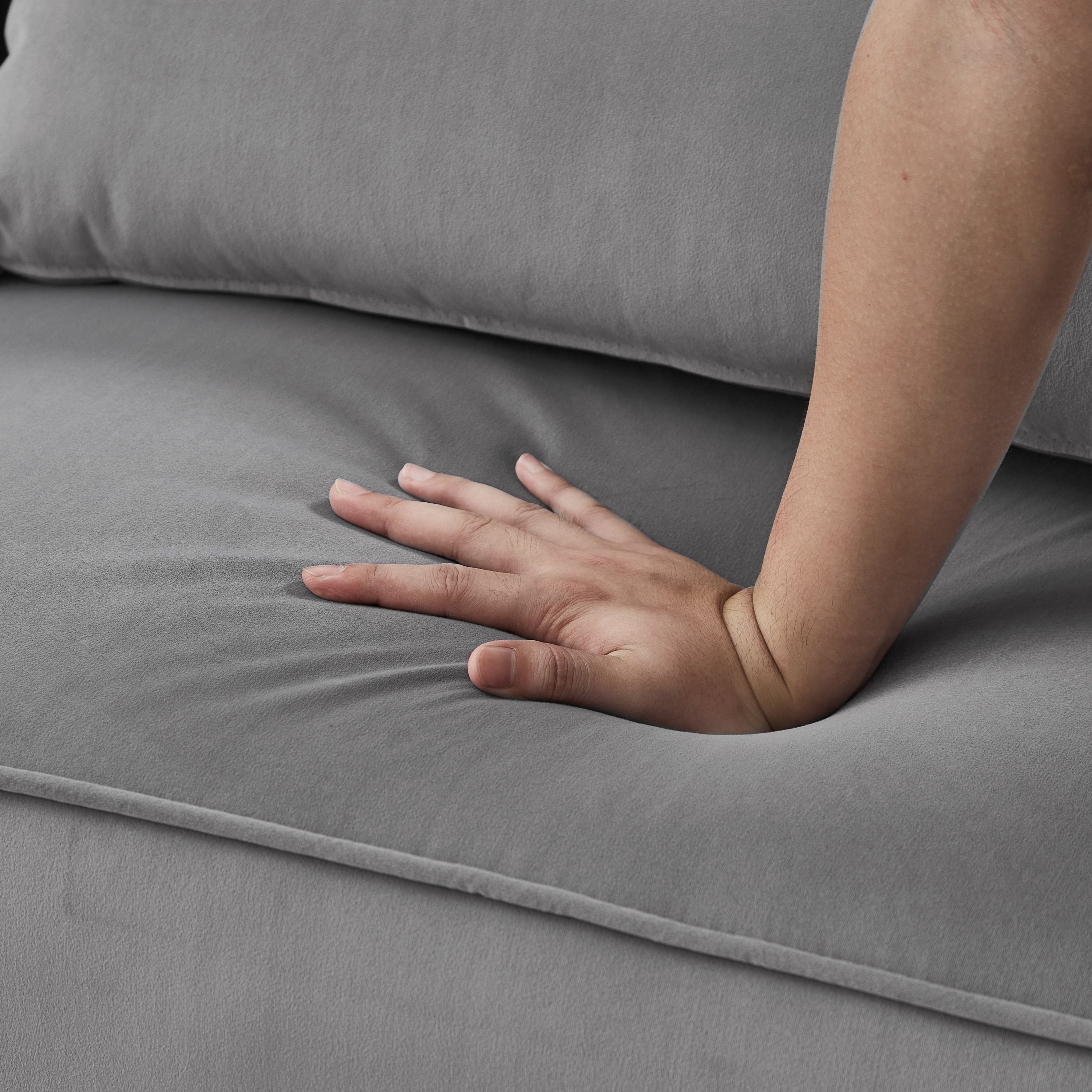 72.8'' Futon Sofa Bed, Sleeper Sofa, Small Couch with Adjustable Armrests, Adjustable Recliner Sleeper Sofa Bed for Living Room, Bedroom, Apartment, Gray